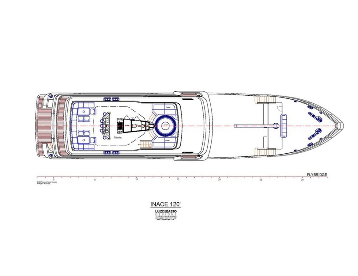 diagram aboard INACE YACHTS 126' AFT HOUSE EXPLORER YACHT Yacht for Sale