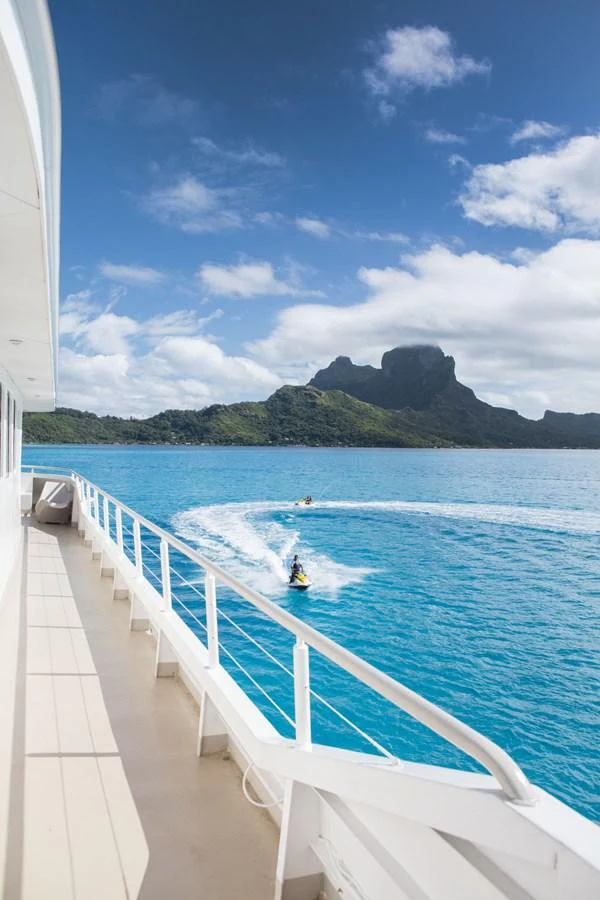 a boat on the water aboard HAUMANA Yacht for Sale