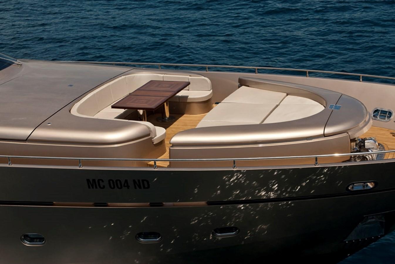 the front of a boat aboard MUSA Yacht for Sale