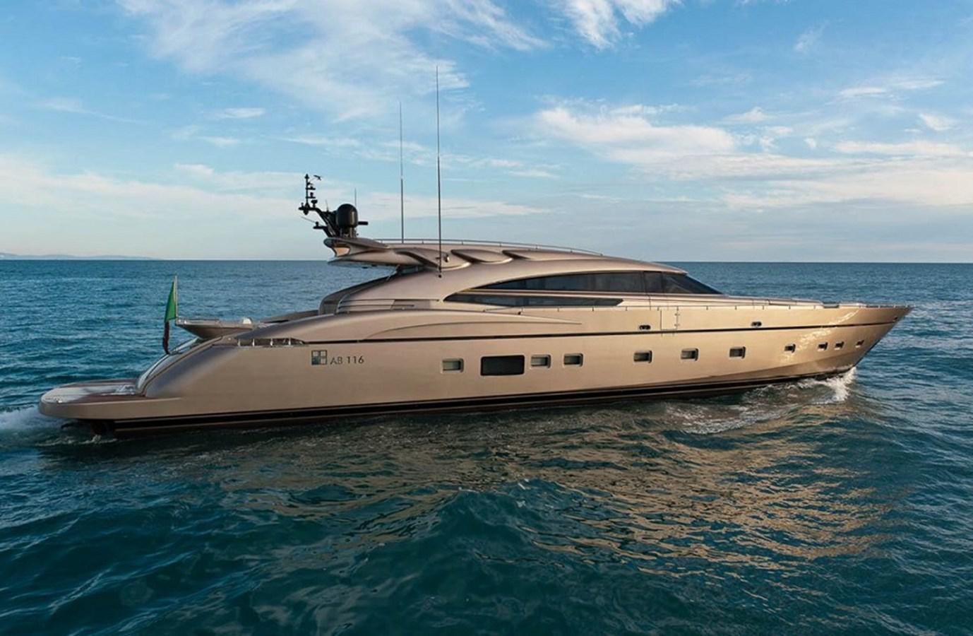 a white yacht in the water aboard MUSA Yacht for Sale