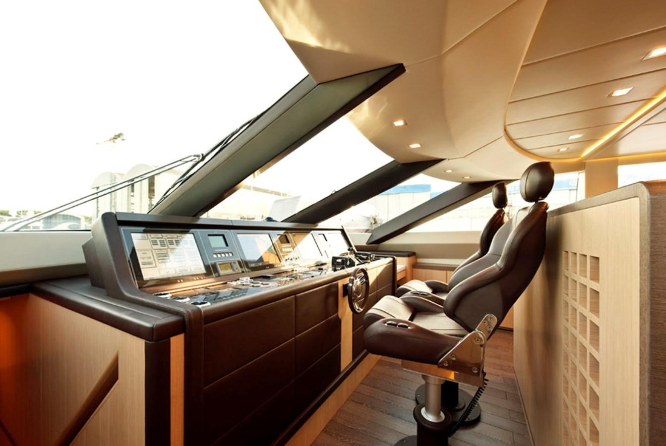 a room with a piano and a piano aboard MUSA Yacht for Sale
