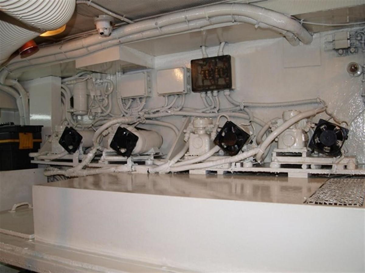 a white machine with wires aboard PARADIS Yacht for Sale