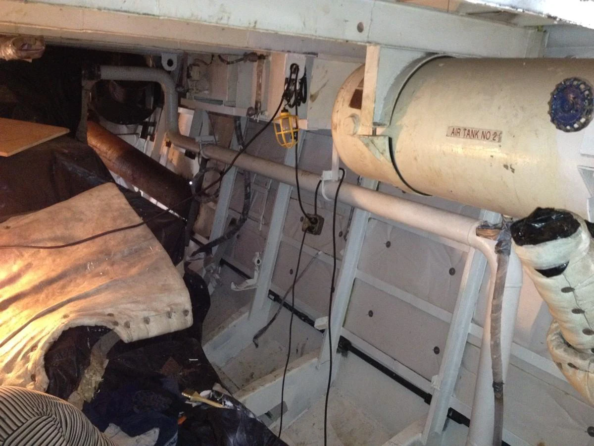 a large machine with pipes aboard CALLISTO Yacht for Sale