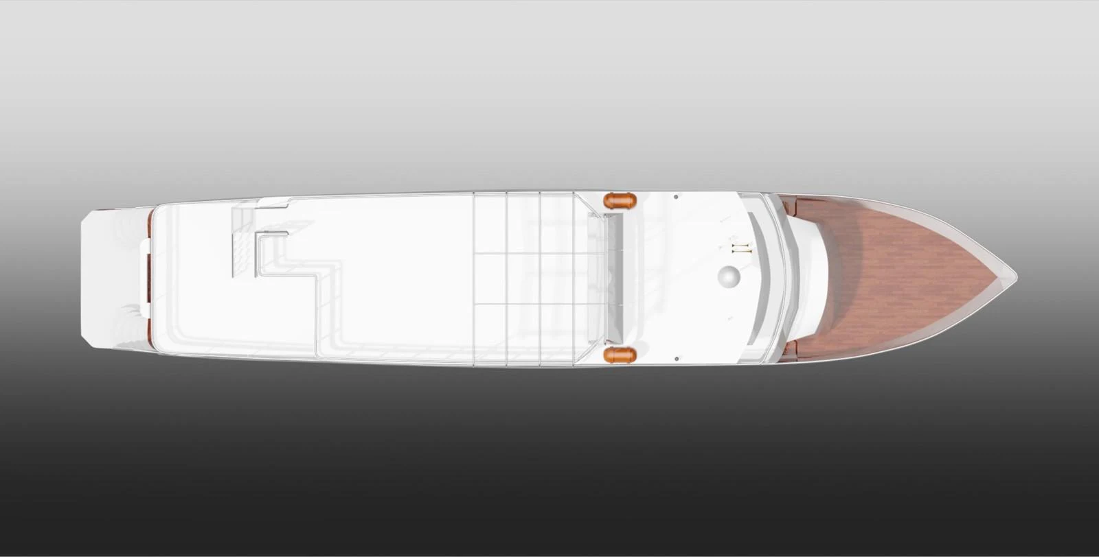 a white rectangular object with a brown surface aboard CALLISTO Yacht for Sale
