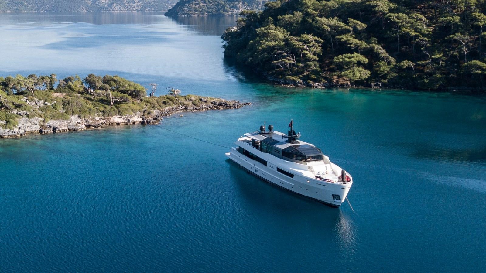 a boat on the water aboard SUN Yacht for Sale