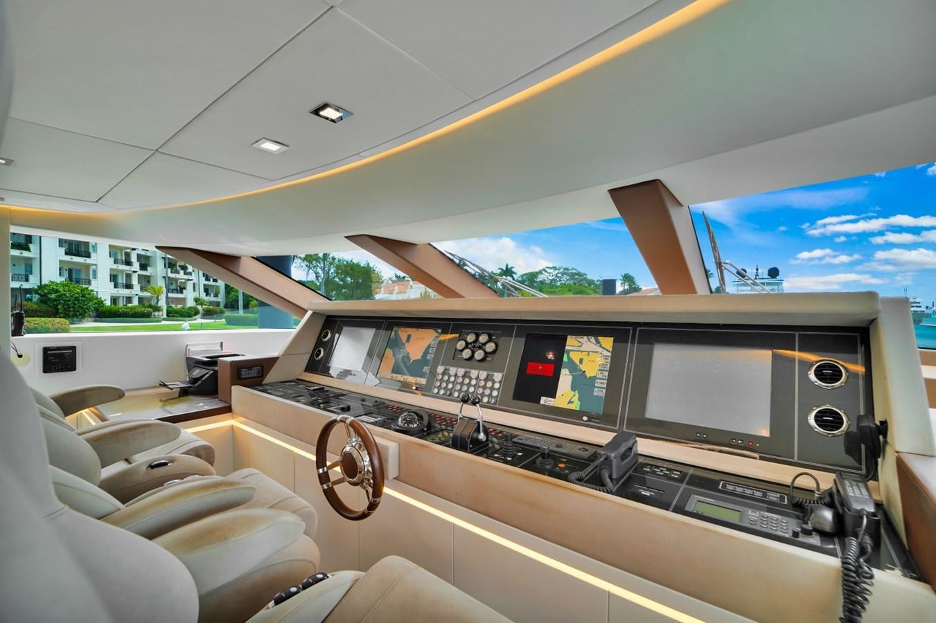 a video game console in a room aboard DIAMOND Yacht for Sale