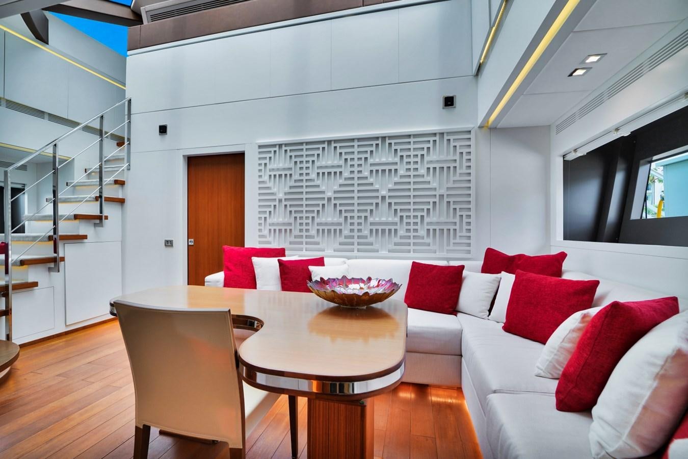 a room with a table and chairs aboard DIAMOND Yacht for Sale