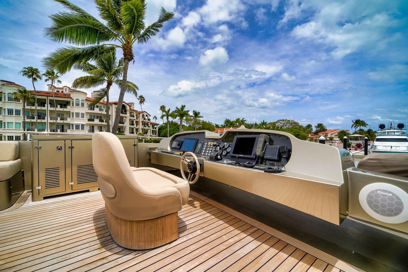 a boat on a dock aboard DIAMOND Yacht for Sale