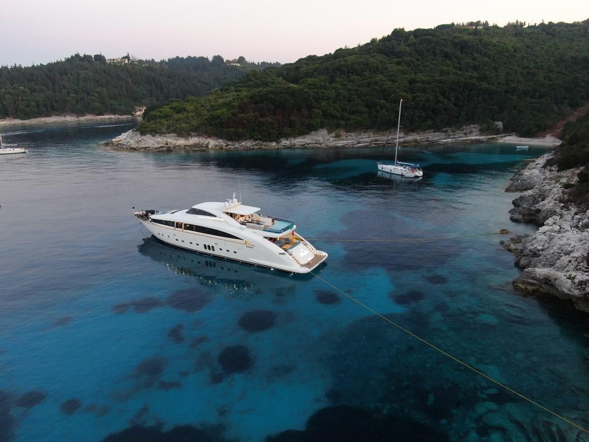 a boat on the water aboard FREEDOM Yacht for Sale