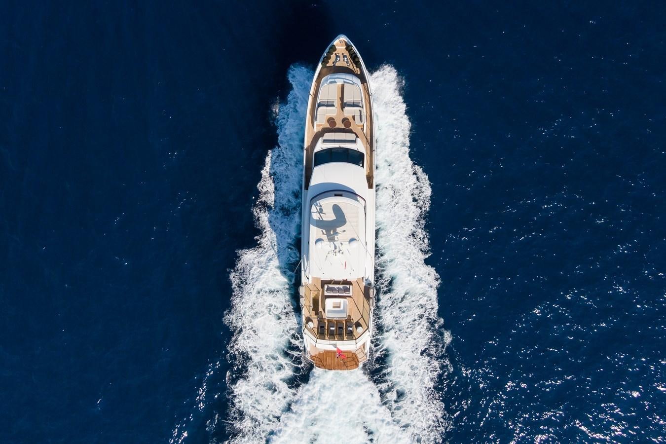 a rocket in the sky aboard MINOR FAMILY AFFAIR Yacht for Sale