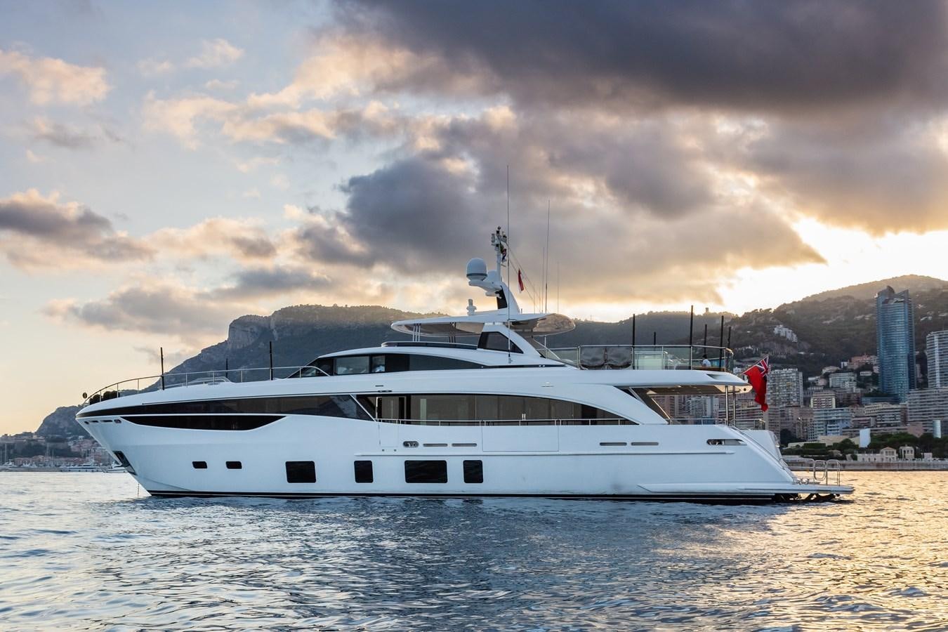 a white yacht in the water aboard MINOR FAMILY AFFAIR Yacht for Sale