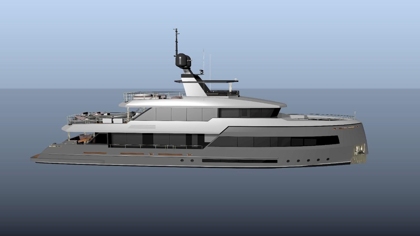 a white yacht on the water aboard INACE EXPLORA 115 Yacht for Sale