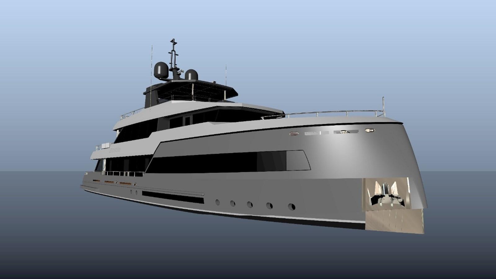 a white yacht in the water aboard INACE EXPLORA 115 Yacht for Sale