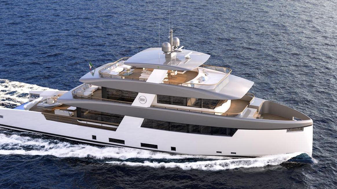 a boat on the water aboard 35M CECCARELLI EXPLORER YACHT Yacht for Sale
