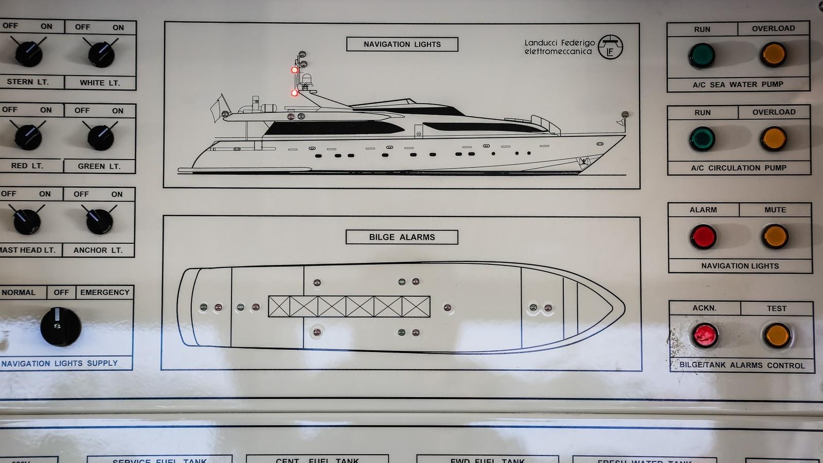 diagram, schematic aboard HUNTER Yacht for Sale