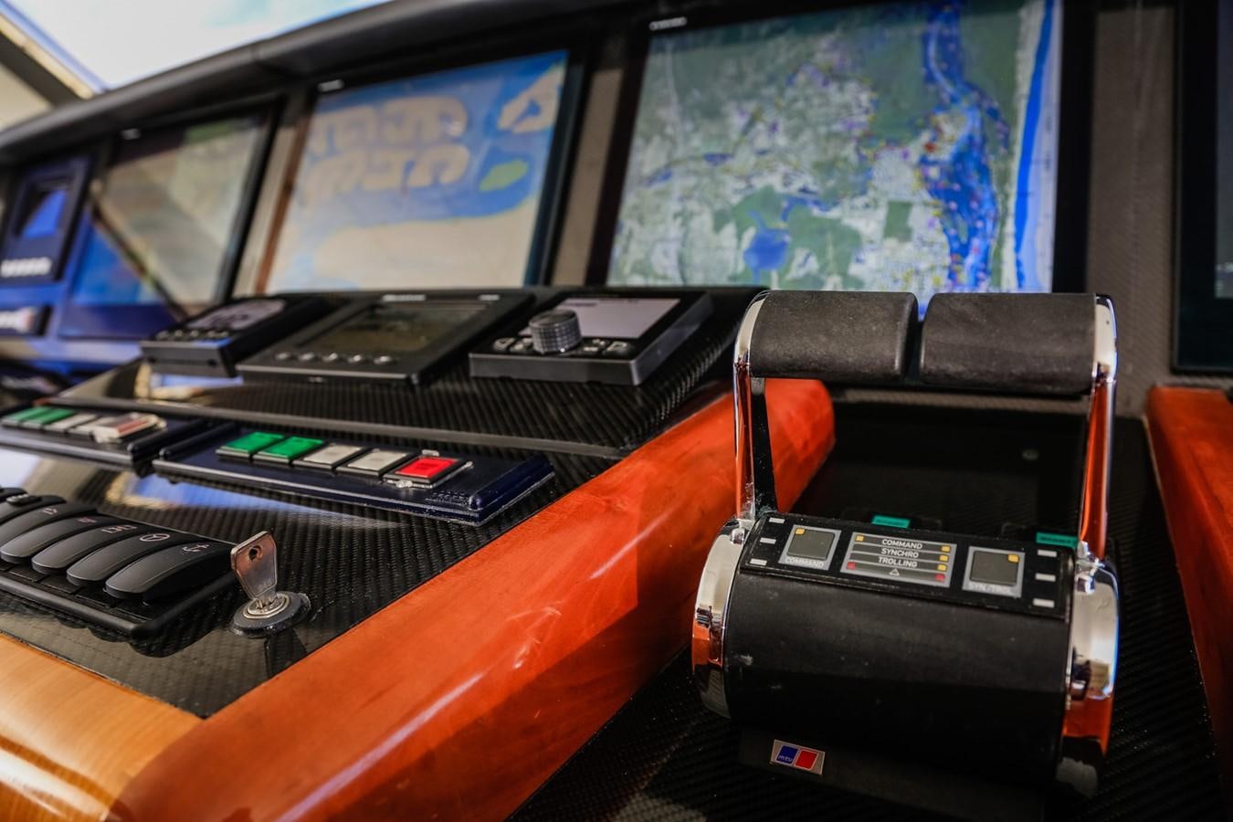 a close-up of a machine aboard HUNTER Yacht for Sale