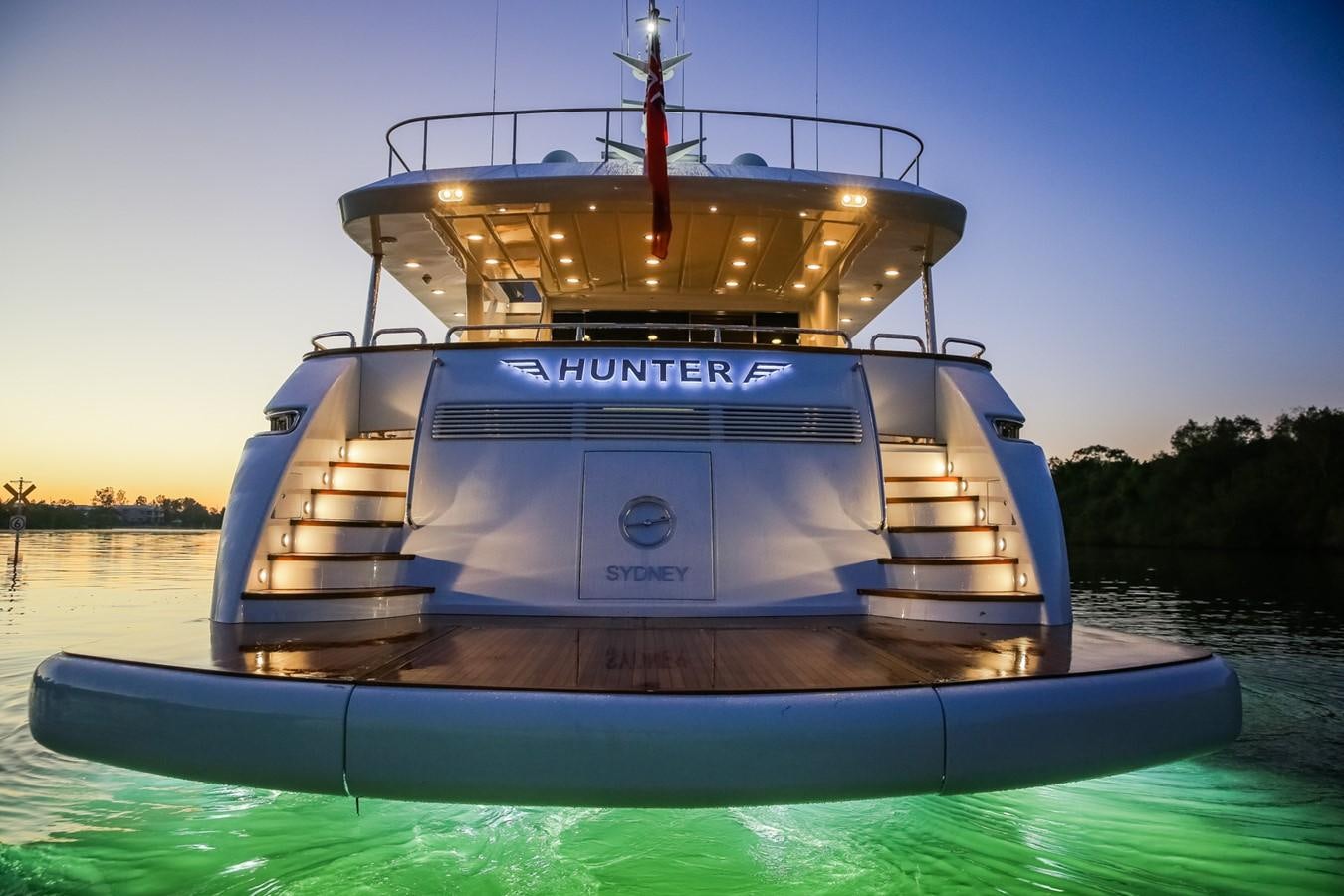 a boat on the water aboard HUNTER Yacht for Sale