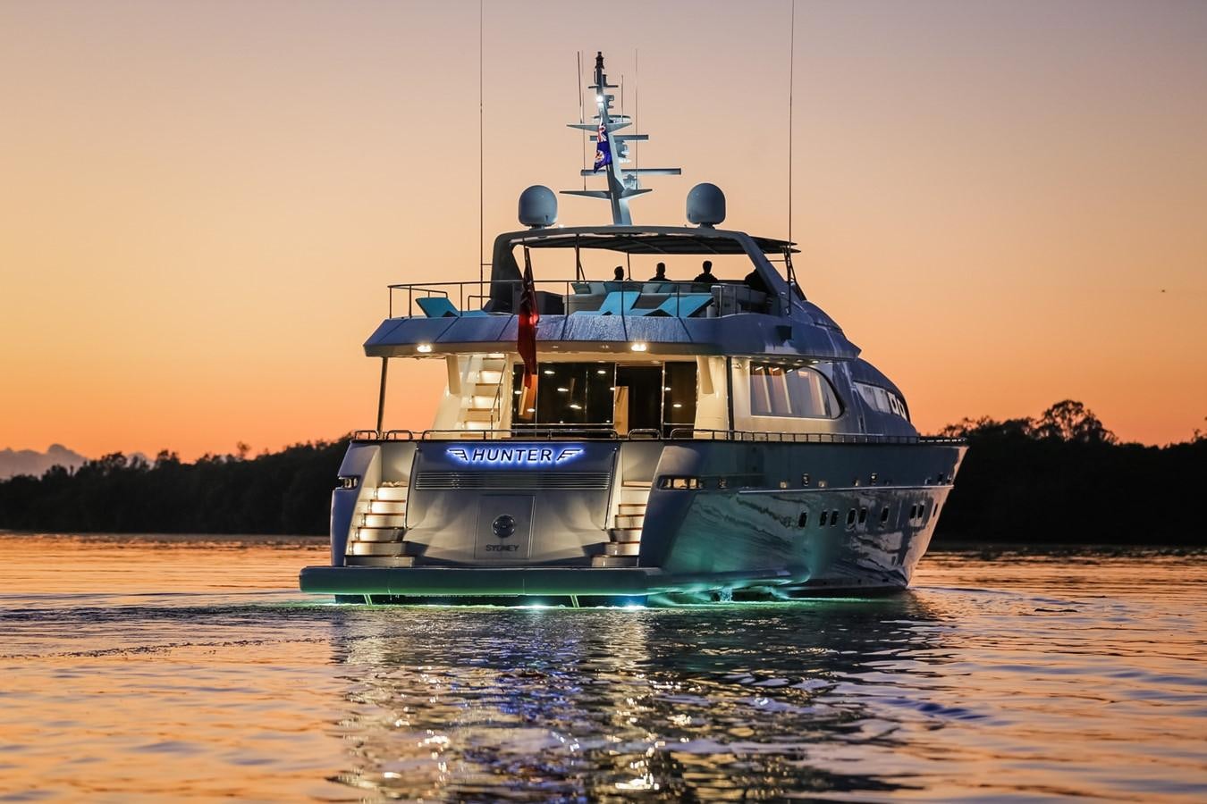a boat on the water aboard HUNTER Yacht for Sale