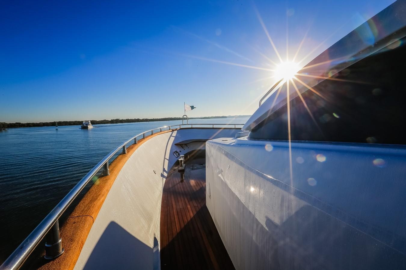 a boat on the water aboard HUNTER Yacht for Sale