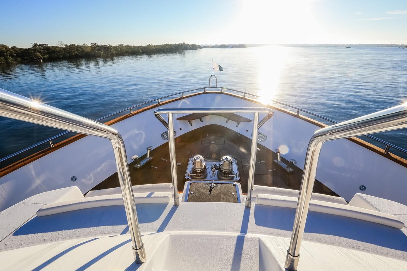 a boat on the water aboard HUNTER Yacht for Sale