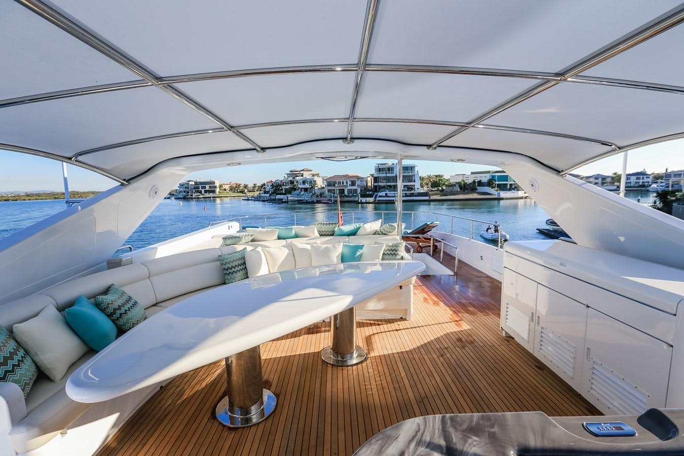 a boat on the water aboard HUNTER Yacht for Sale
