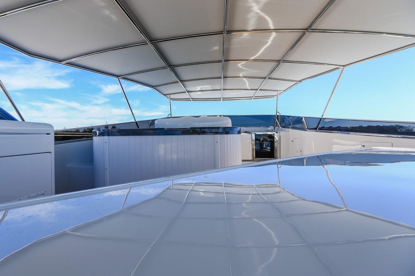 a large empty room aboard HUNTER Yacht for Sale