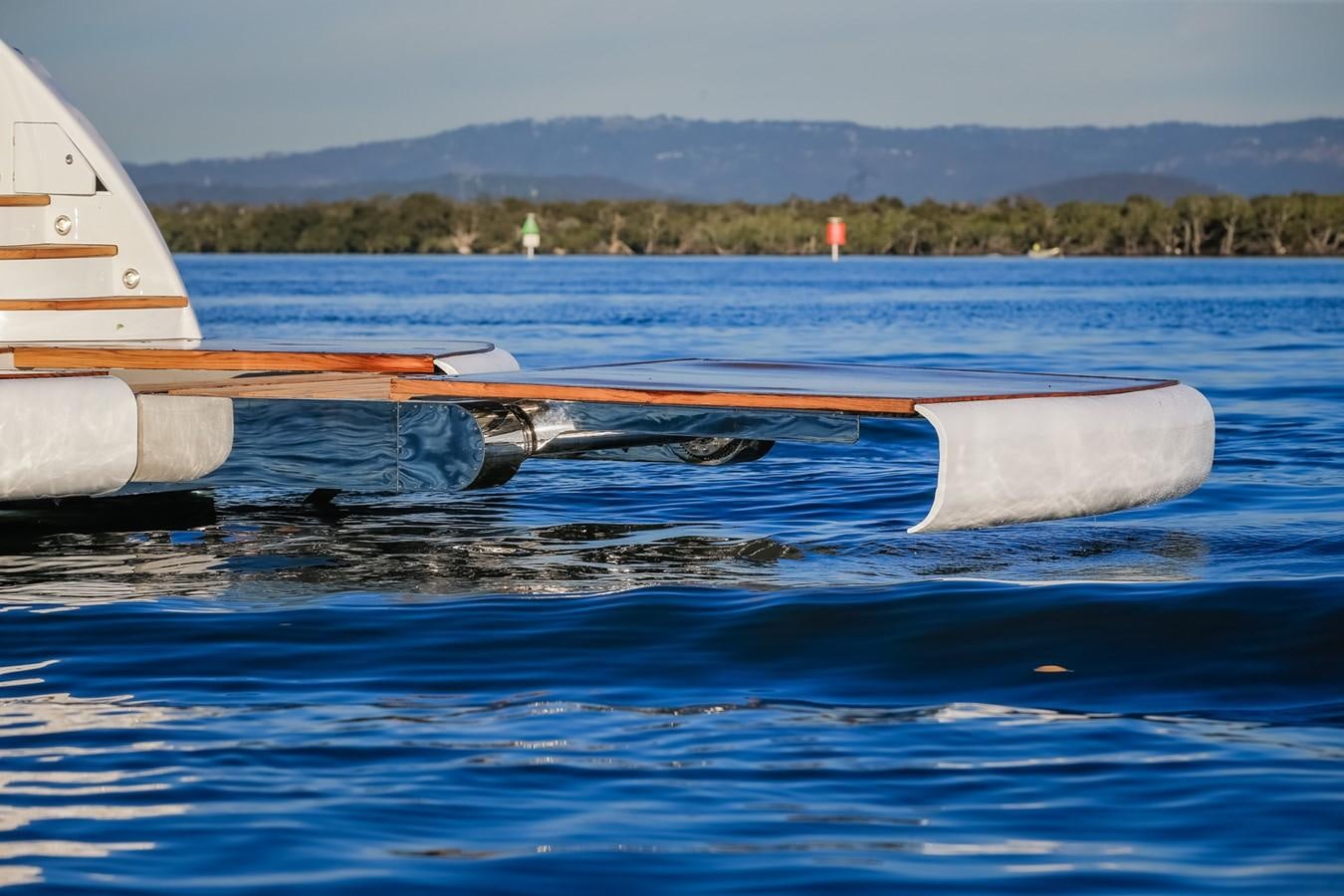 a boat in the water aboard HUNTER Yacht for Sale