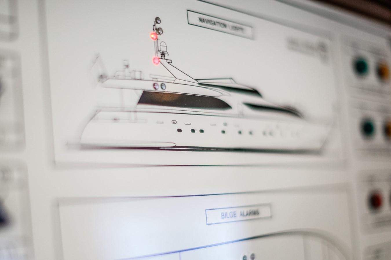 a white machine with buttons aboard HUNTER Yacht for Sale