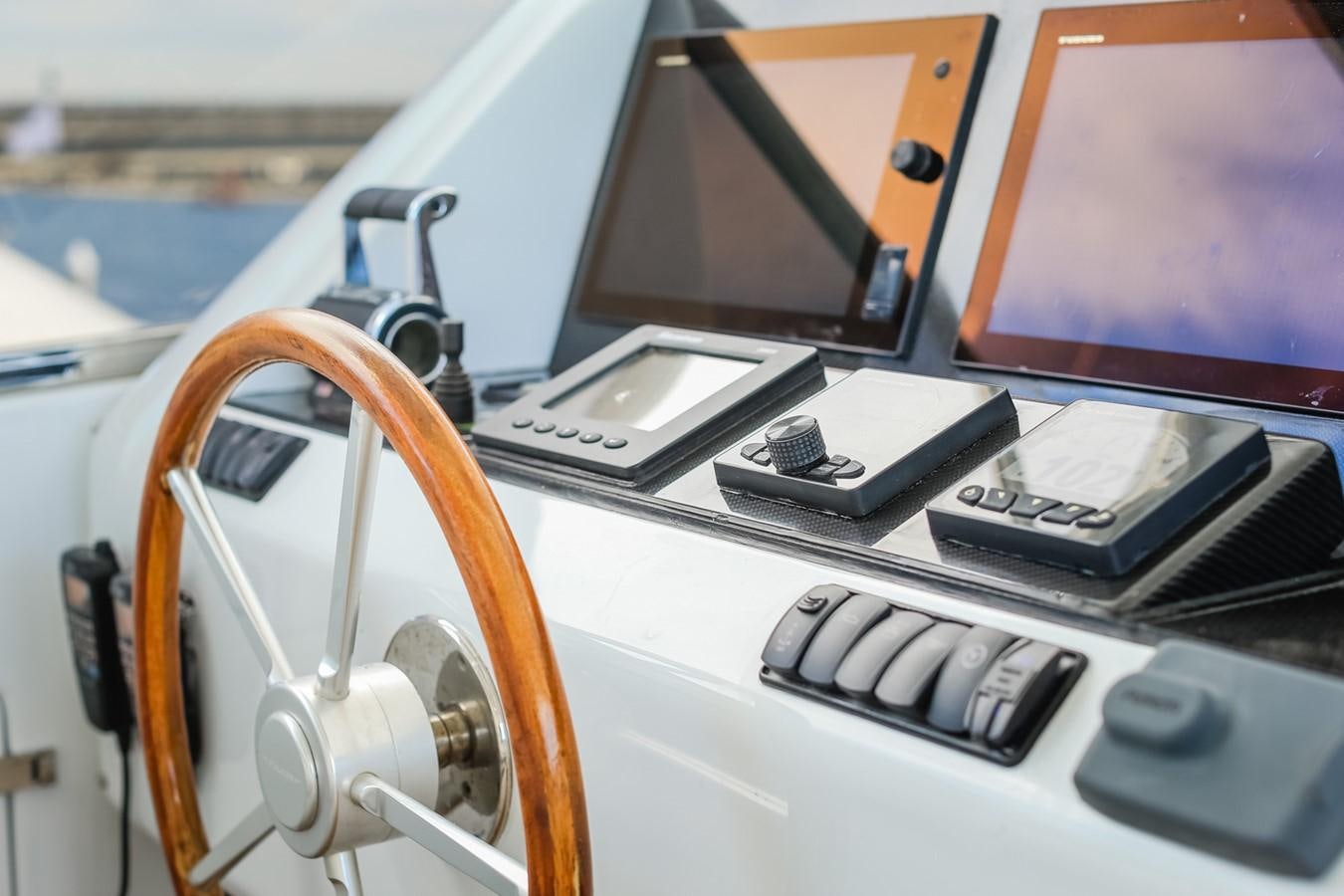 a close-up of a machine aboard HUNTER Yacht for Sale