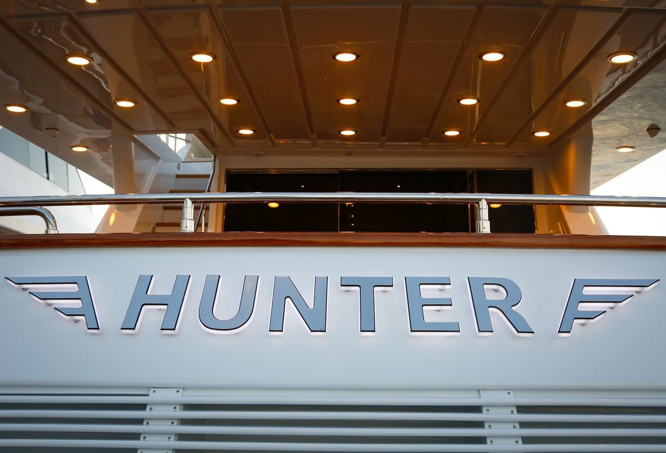 the entrance of a building aboard HUNTER Yacht for Sale
