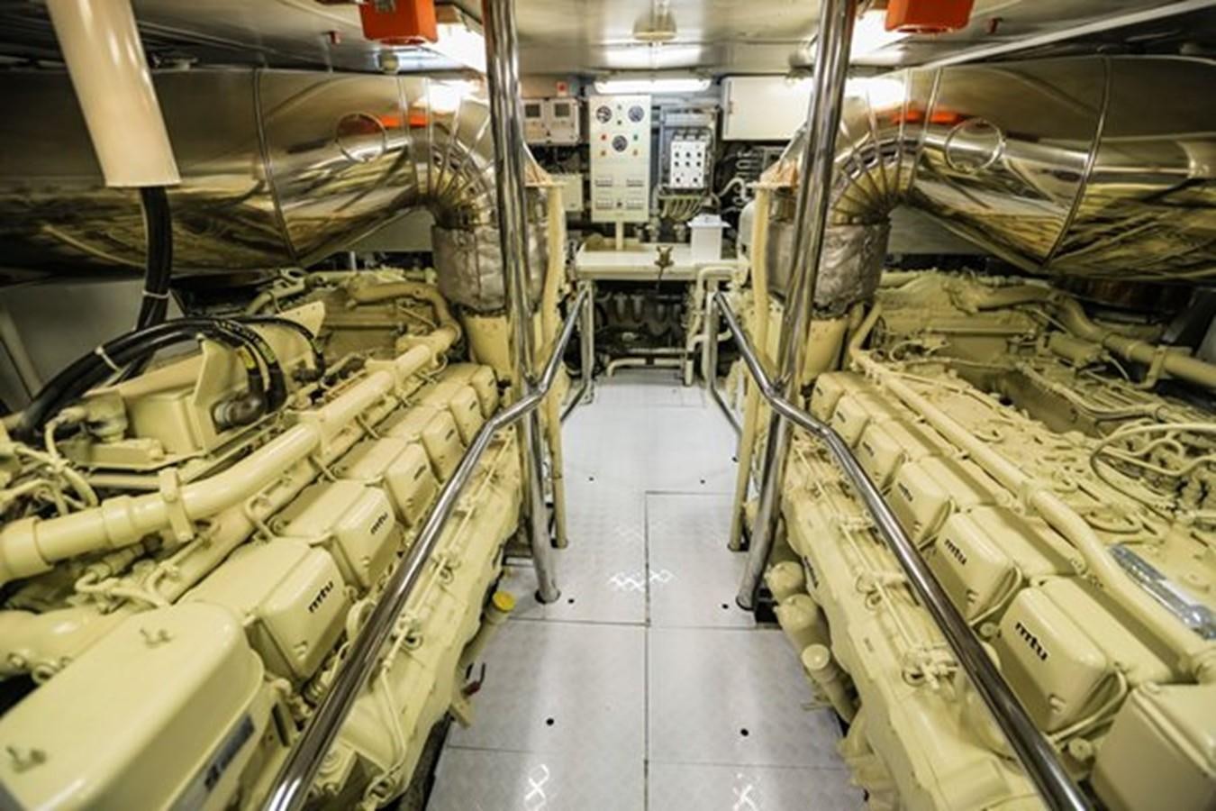 a room with machinery aboard HUNTER Yacht for Sale