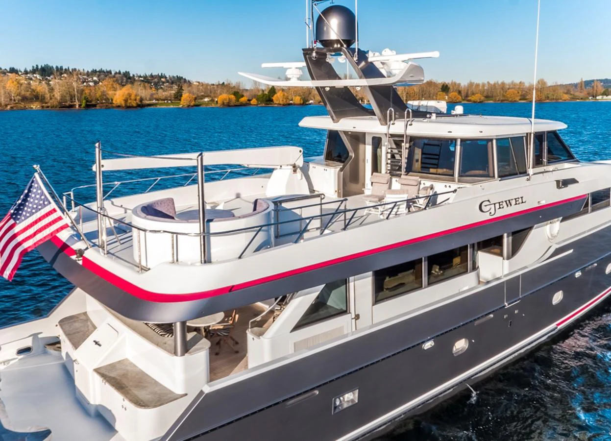 a boat on the water aboard C JEWEL Yacht for Sale