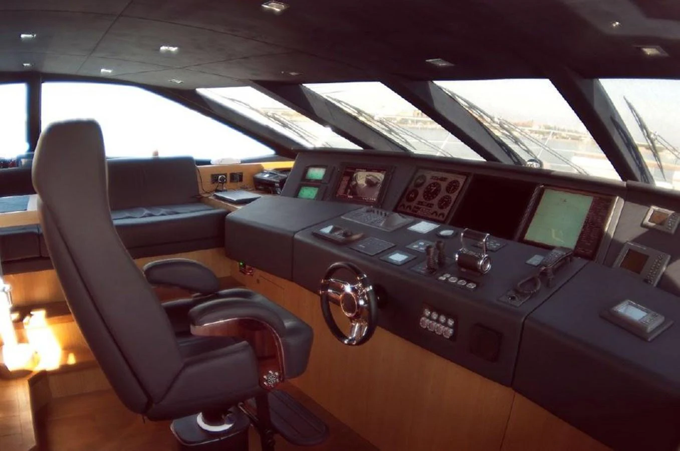 inside of a vehicle aboard SUN FLOWER Yacht for Sale