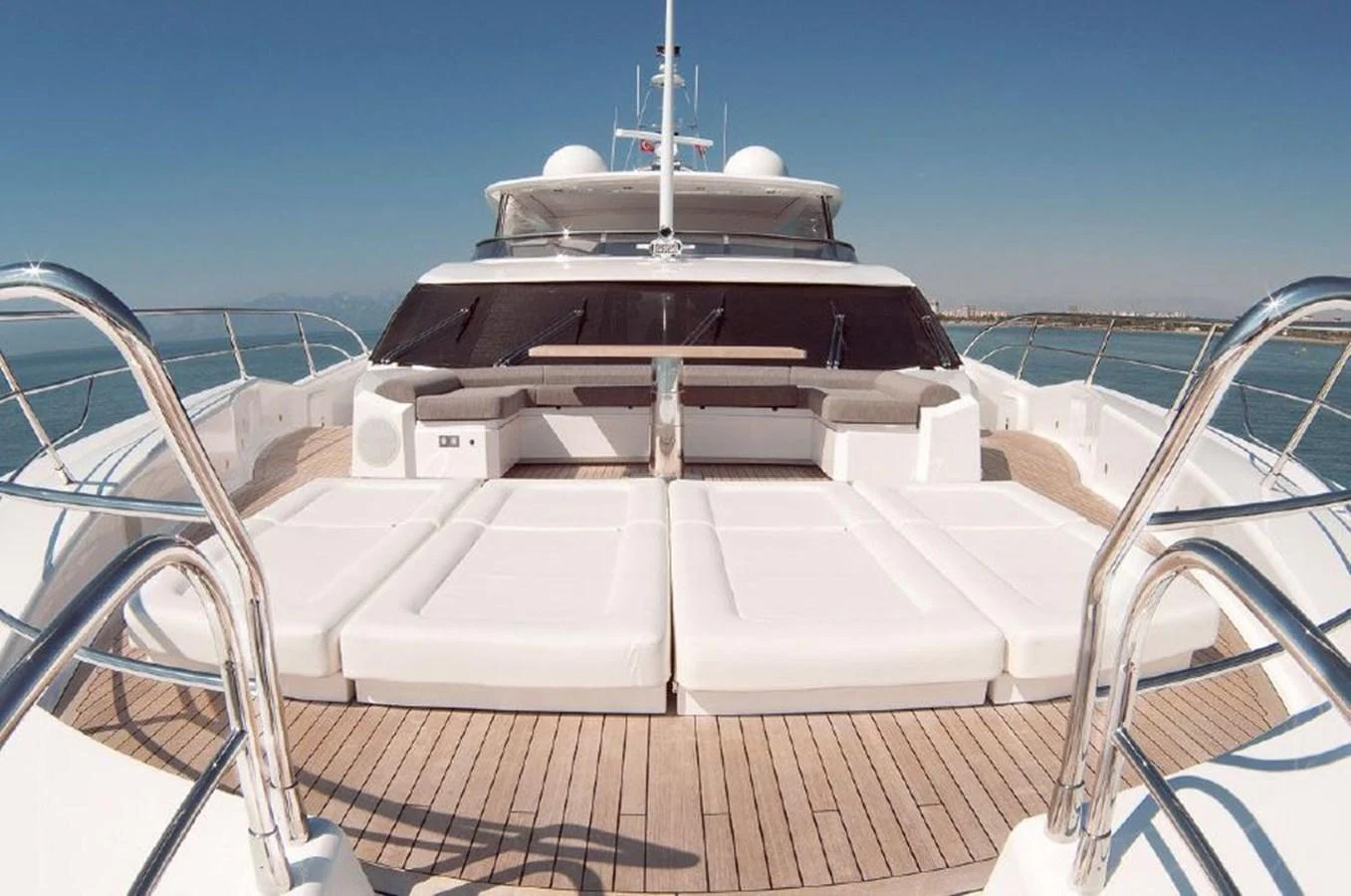 a boat on a deck aboard SUN FLOWER Yacht for Sale