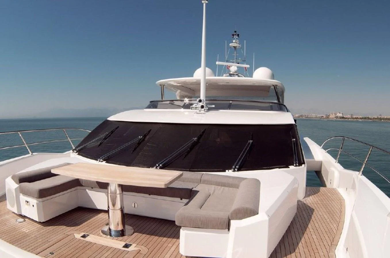 a boat on a deck aboard SUN FLOWER Yacht for Sale