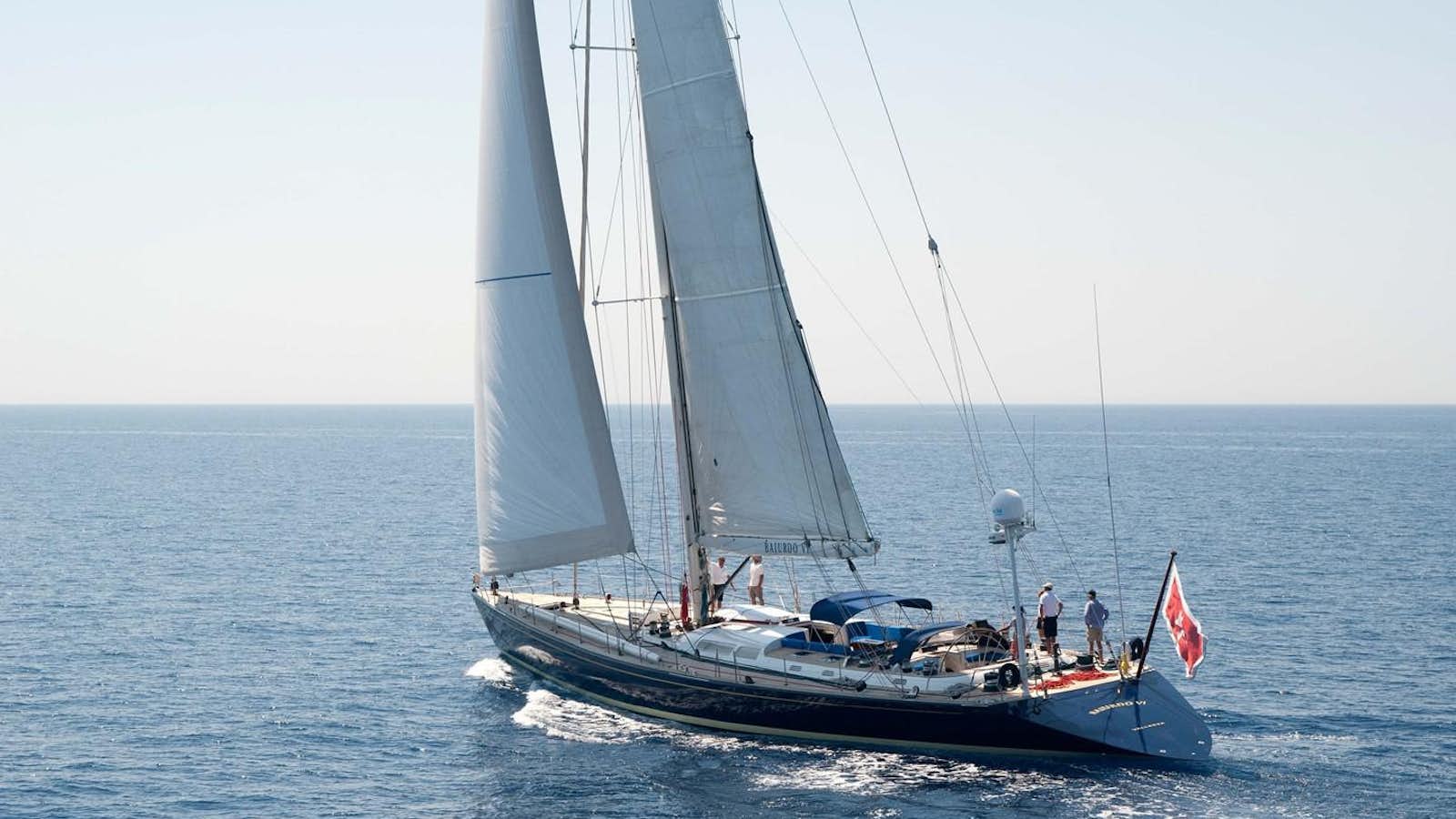 a sailboat on the water aboard BAIURDO VI Yacht for Sale
