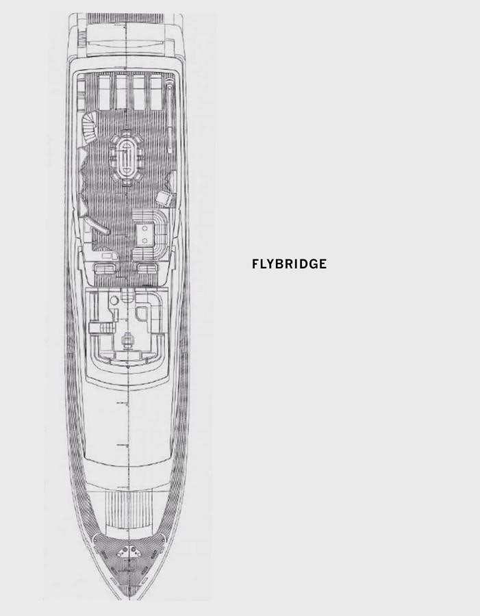 diagram aboard FERRETTI CUSTOM LINE 112 Yacht for Sale