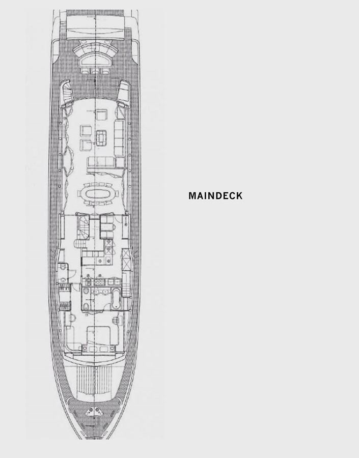 diagram aboard FERRETTI CUSTOM LINE 112 Yacht for Sale