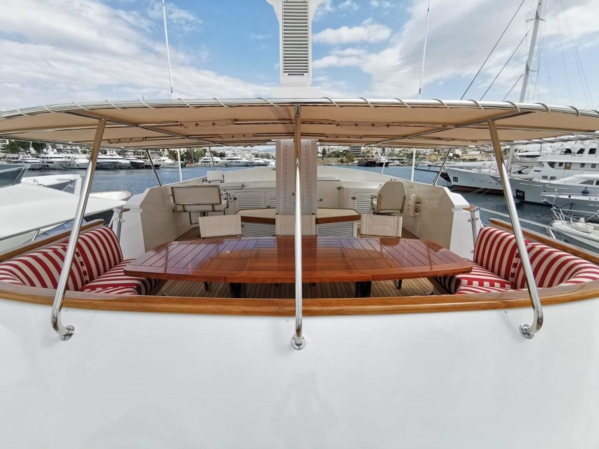 a boat on the water aboard BEL AMI II Yacht for Sale