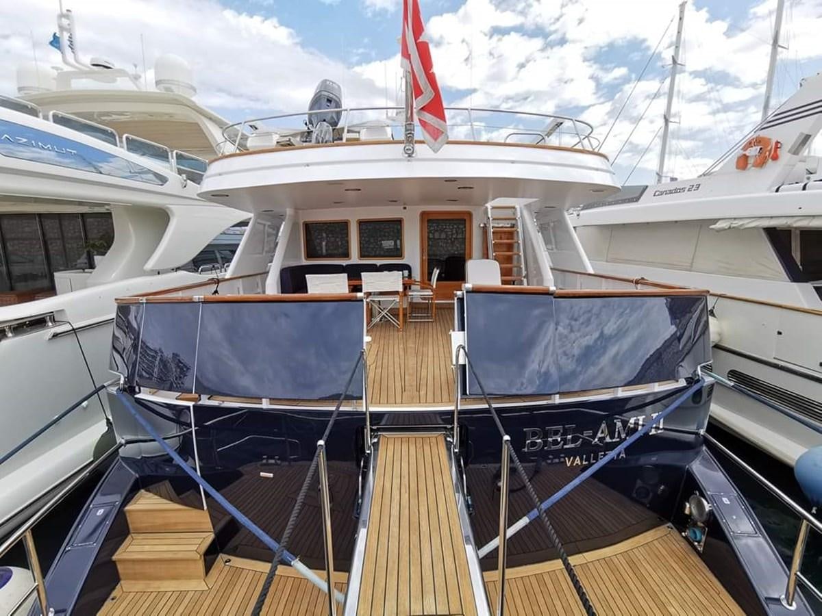 a deck on a boat aboard BEL AMI II Yacht for Sale