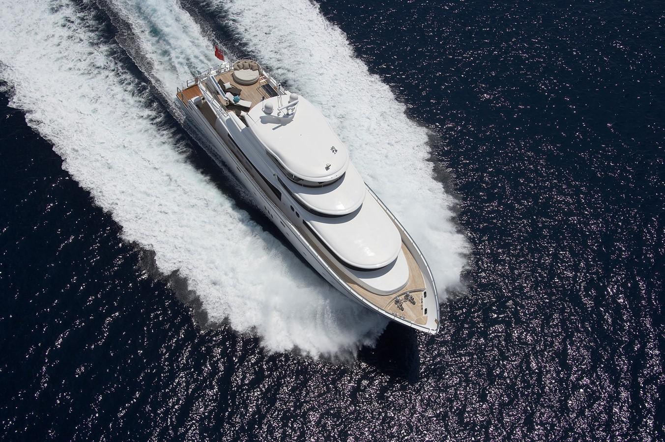 a white cell phone on a black surface aboard JOHNSON 110 FLYBRIDGE Yacht for Charter