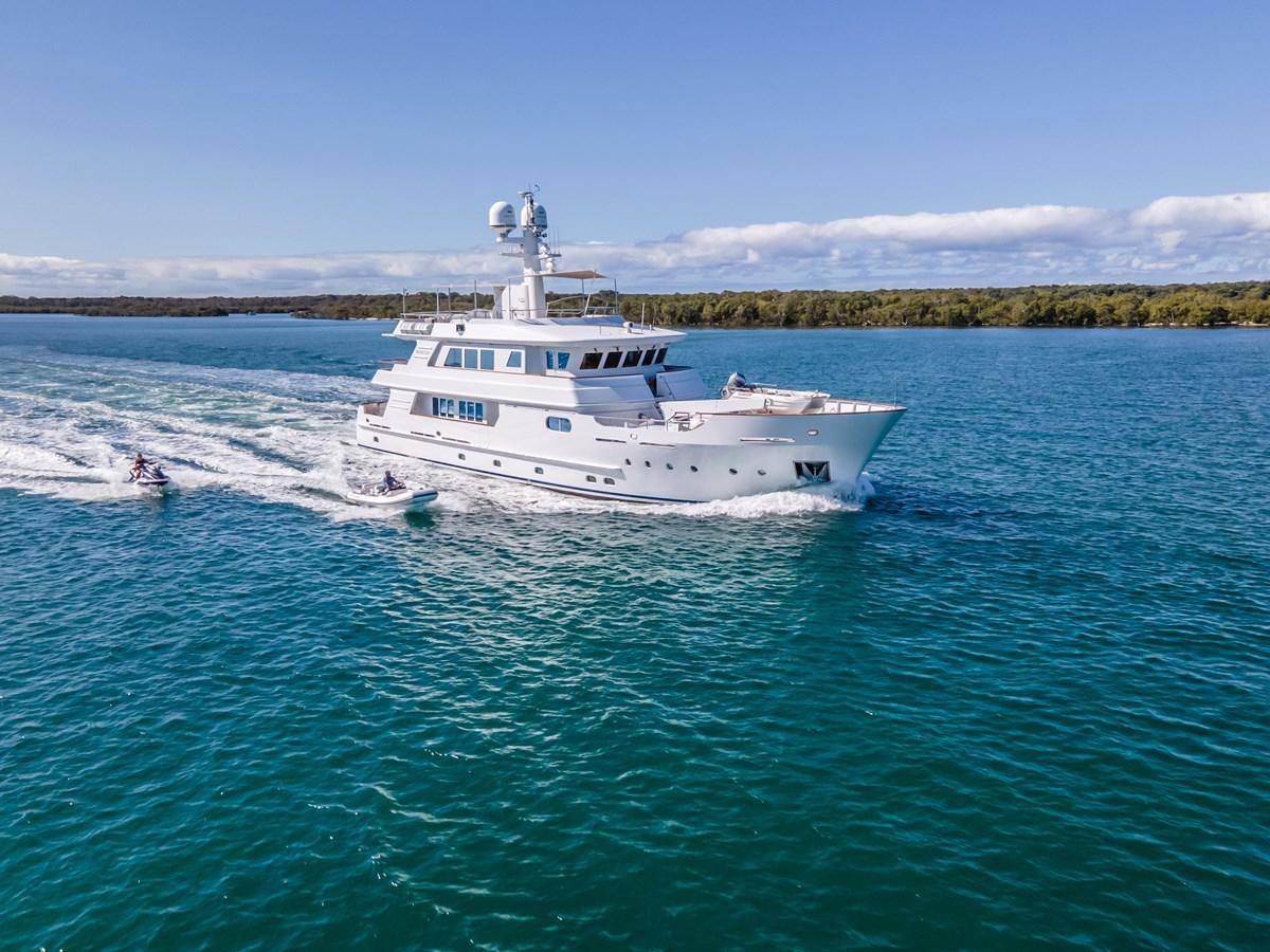 a boat on the water aboard RELENTLESS Yacht for Sale