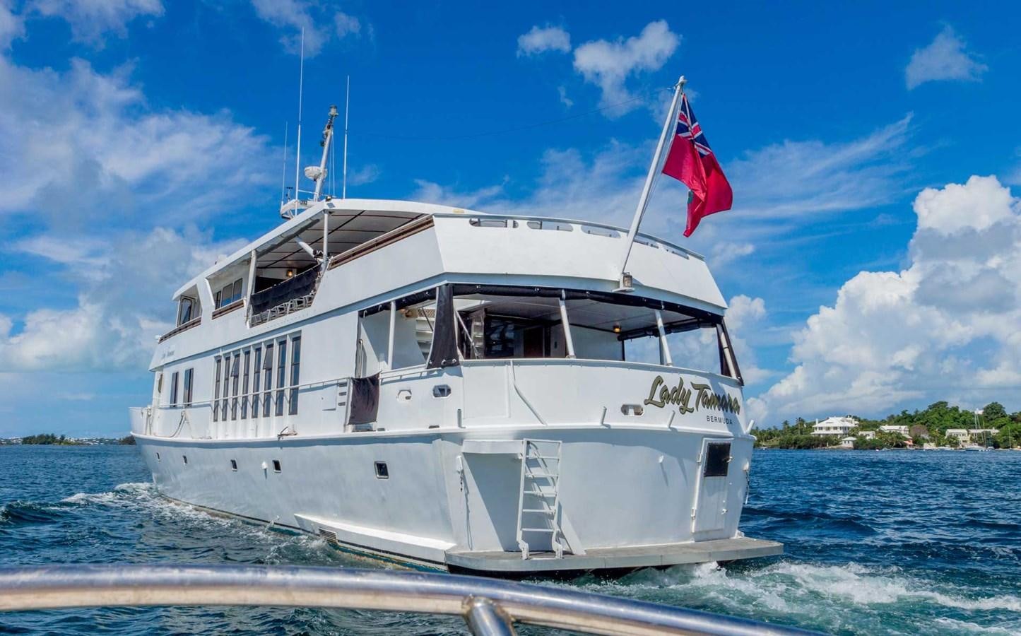 a boat on the water aboard LADY TAMARA Yacht for Sale