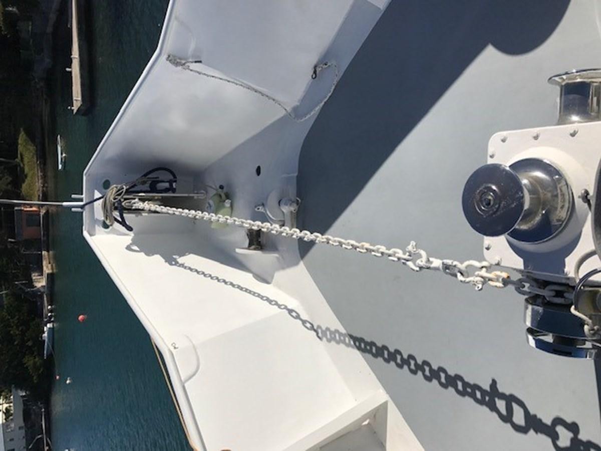 a white boat with ropes aboard LADY TAMARA Yacht for Sale