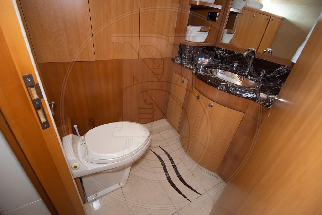 a bathroom with a sink and a bathtub aboard ANGELE Yacht for Sale