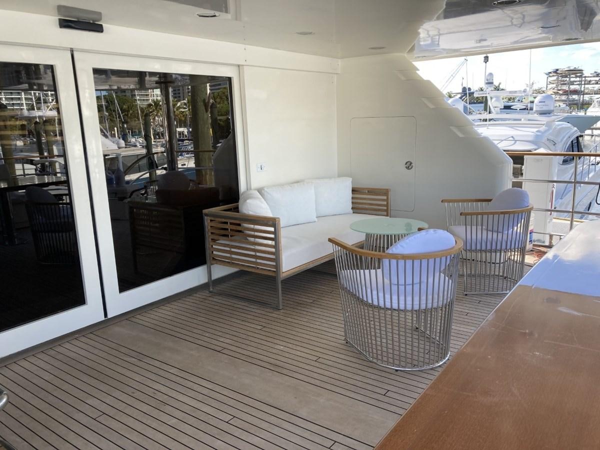 a room with a table and chairs aboard ANGELE Yacht for Sale