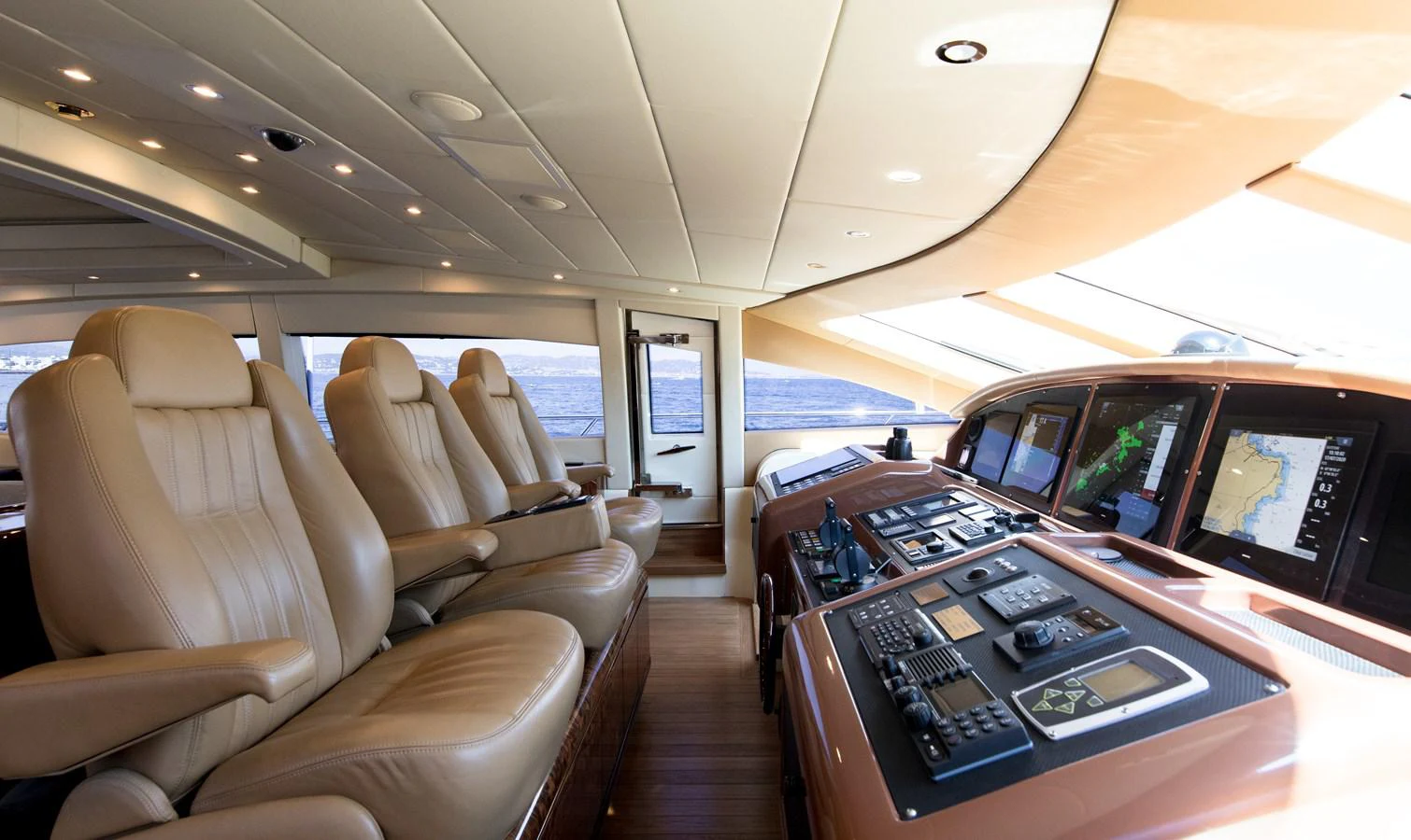 inside of a plane aboard FATAMORGANA Yacht for Sale