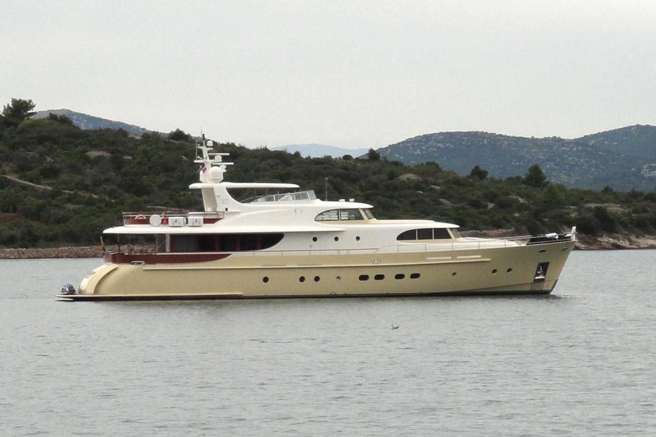 a boat in the water aboard CYRUS YACHT 108 Yacht for Sale