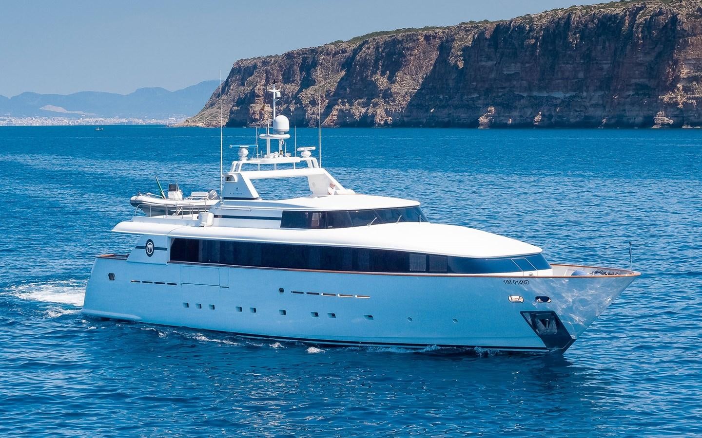 a boat on the water aboard BLUE MAGIC Yacht for Sale