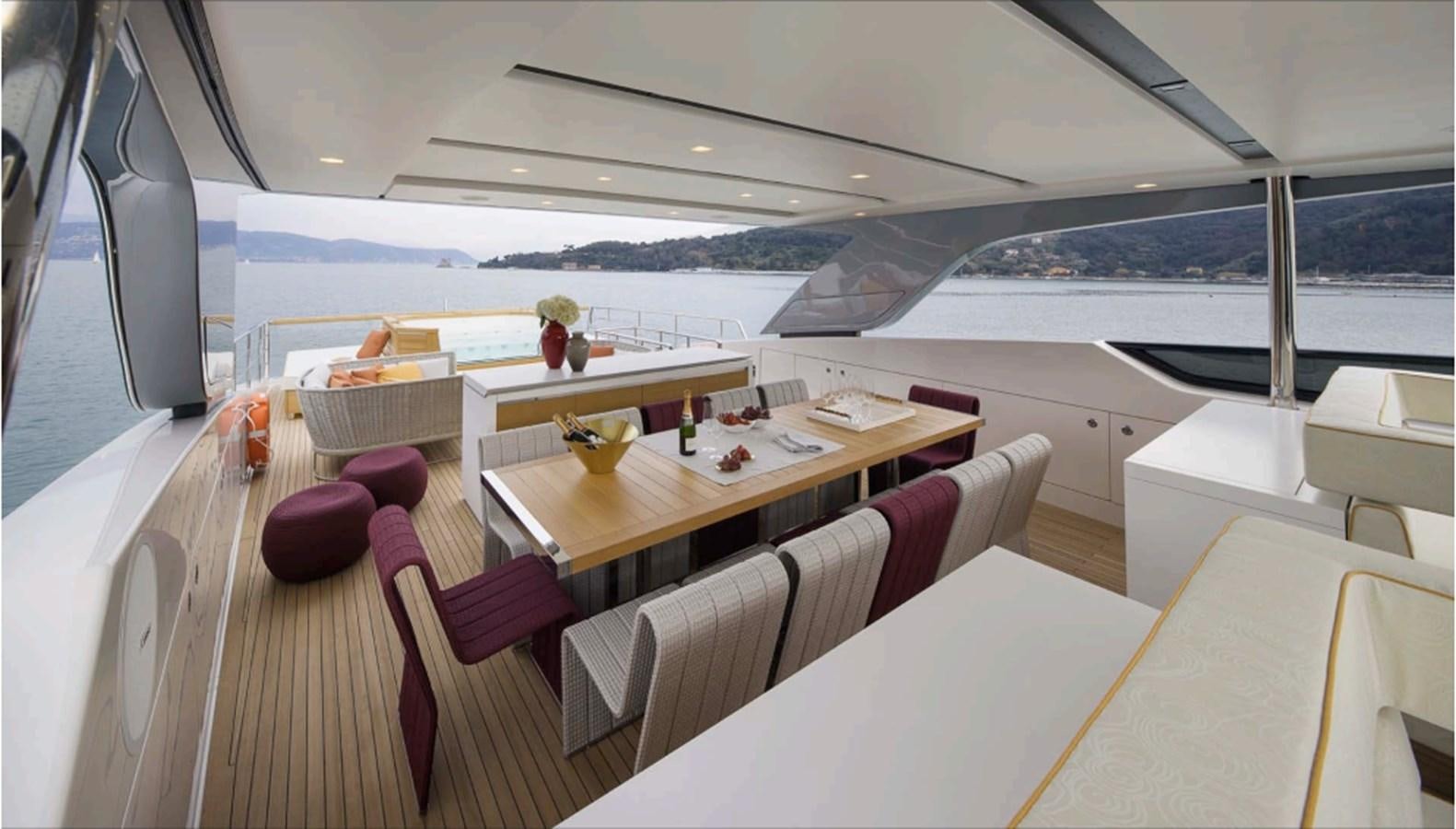 inside of a yacht aboard SALT Yacht for Charter